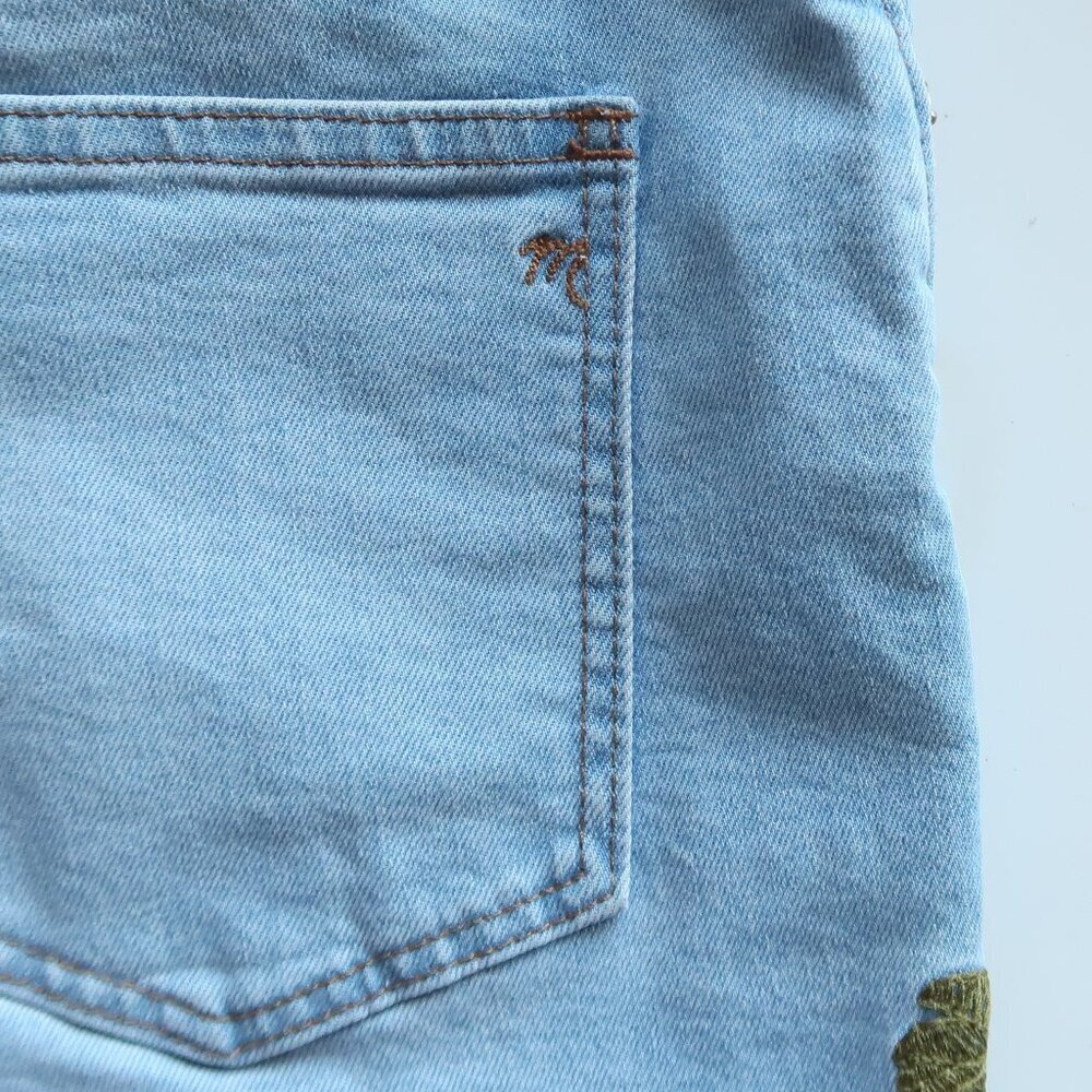 Madewell Sun Embroidered Edition Raw Edge High Rise Denim Shorts Taylor Swift 27 - Picture 14 of 16